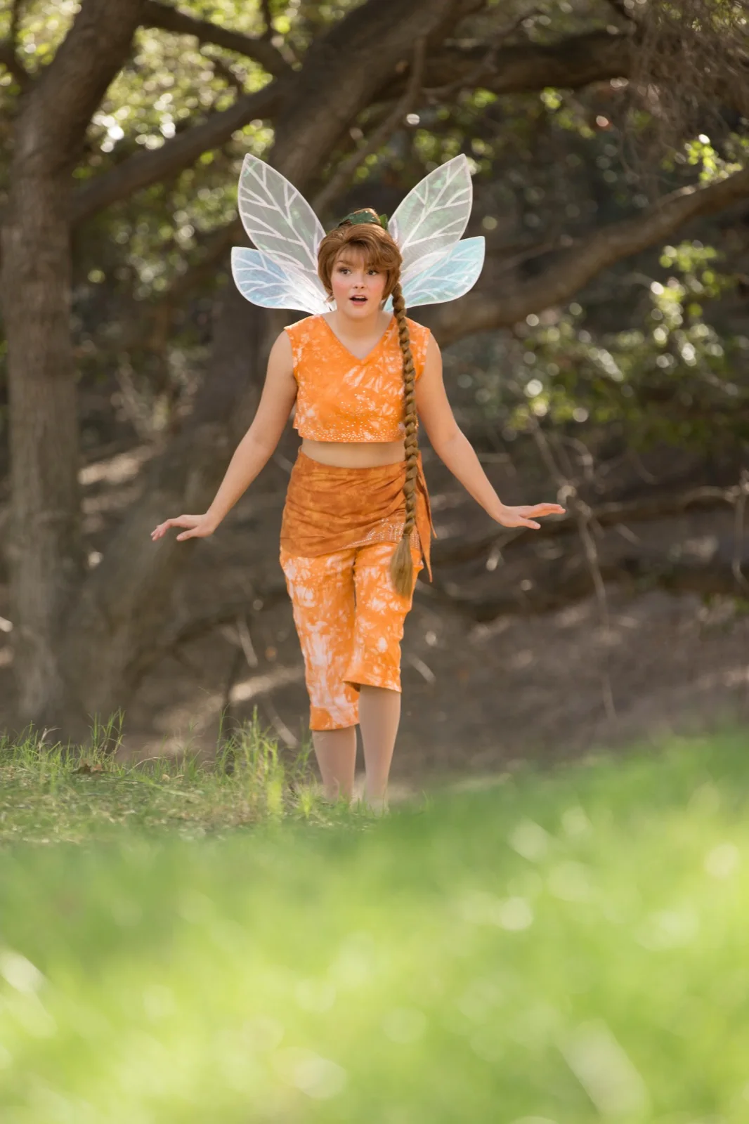 Orange Fairy party character in Nashville