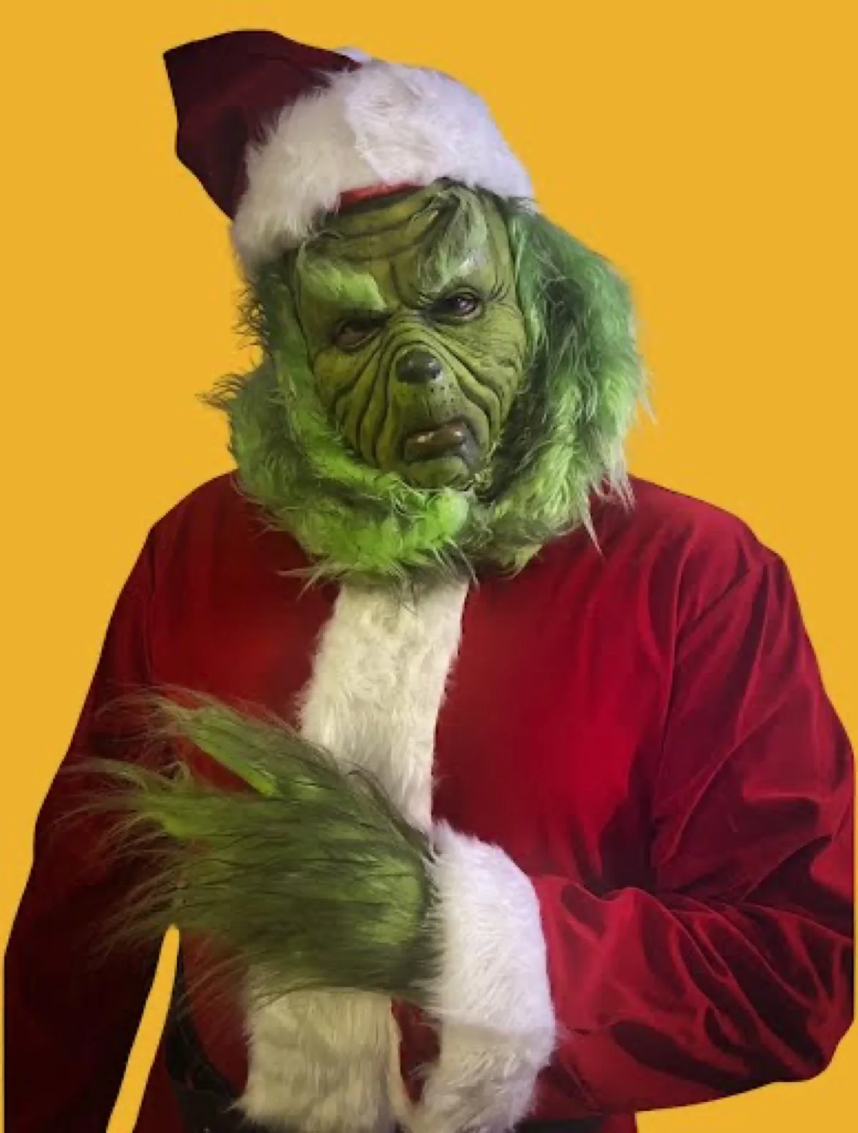 Holiday Grump party character in Nashville