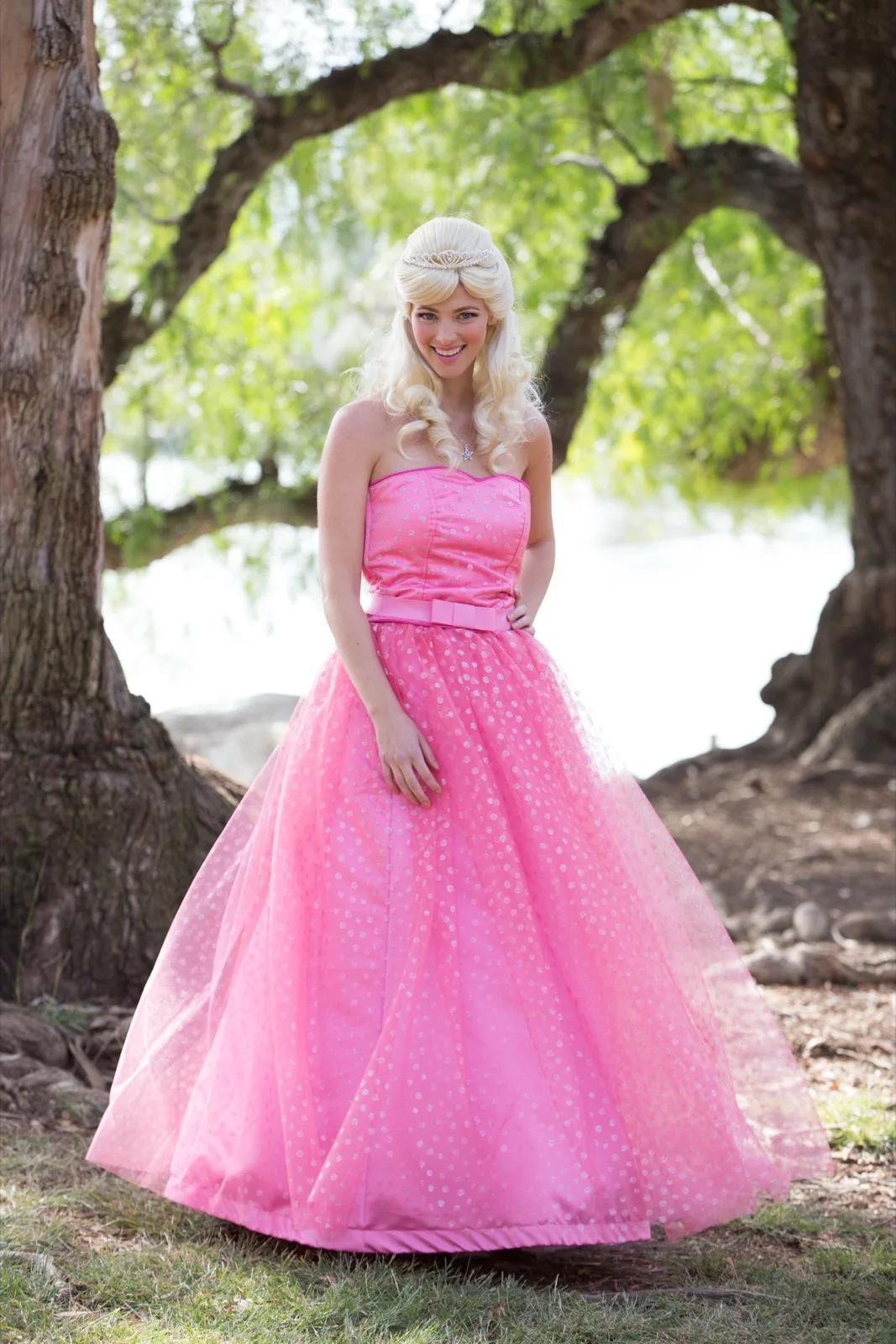 Pink Princess party character in Nashville