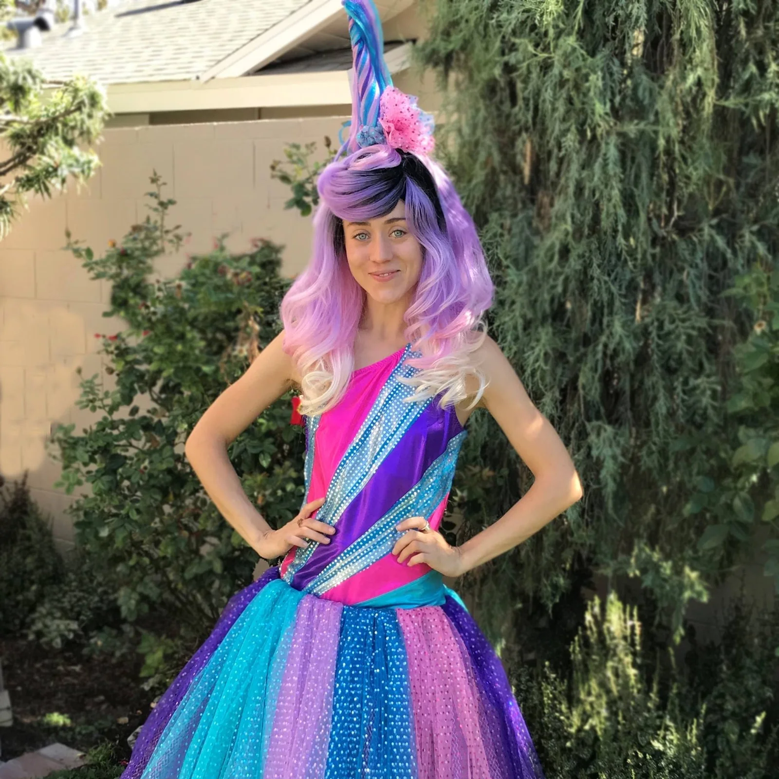 Unicorn Princess party character in Nashville