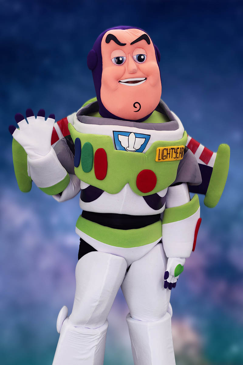 Buzz party character for kids in nashville